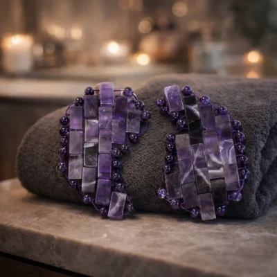 Amethyst cooling eye masks