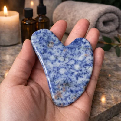 Blue Spot Jasper Gua Sha Massage Stone