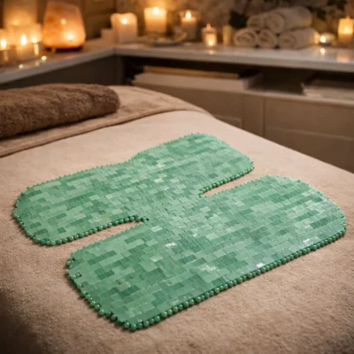 Green Aventurine Neck and Chest Mask