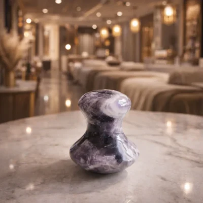 Mushroom Shape Amethyst Gua Sha