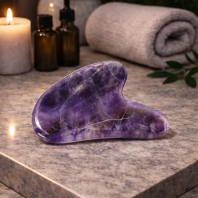 The Amethyst Gua Sha Facial Lifting Tool