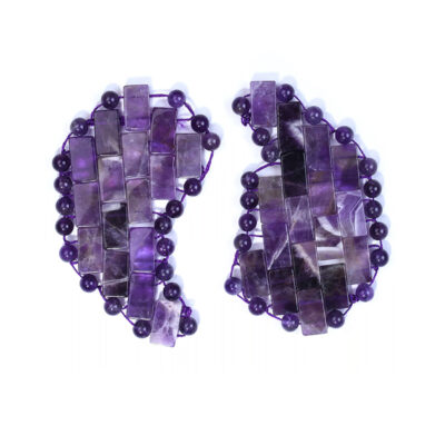 Amethyst cooling eye masks