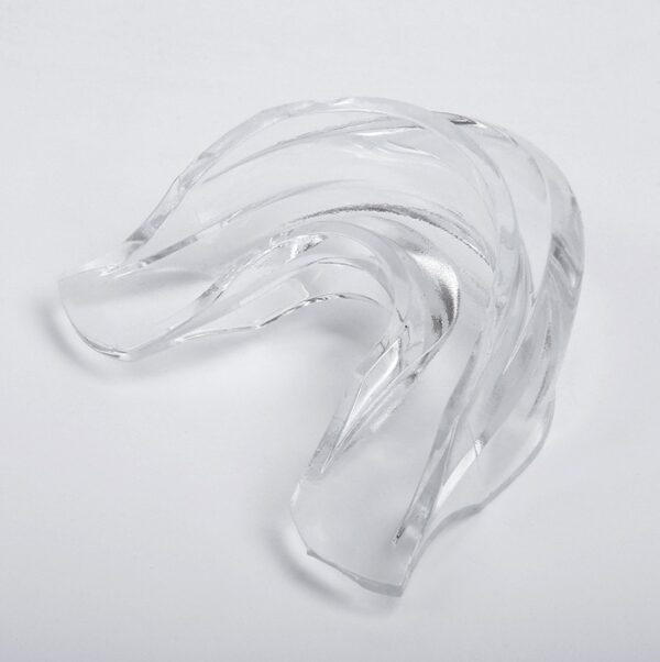 Soft silicone teeth whitening mouth tray for LED lamps