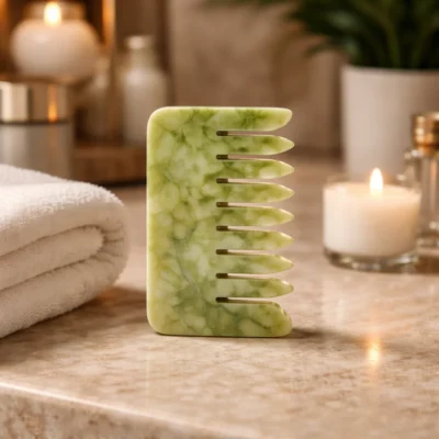 8.3cm Square Jade Comb