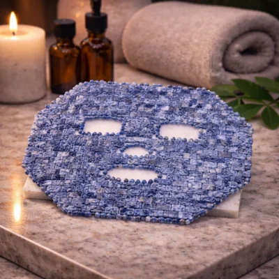 Blue Spot Jasper Face Mask