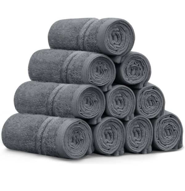 Facial Towels 500GSM 10 Pack 30X30cm grey