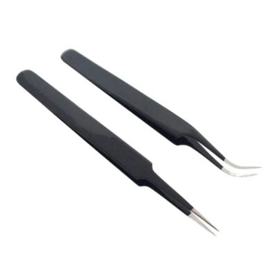 2 pces Eyelash Extension Tweezers