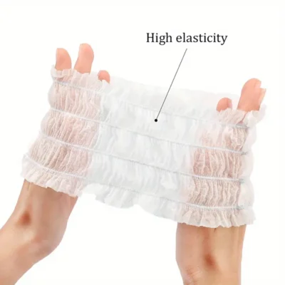 Disposable Facial Spa Headbands - 100 pces - White