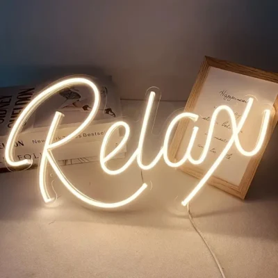 Relax LED Neon Sign