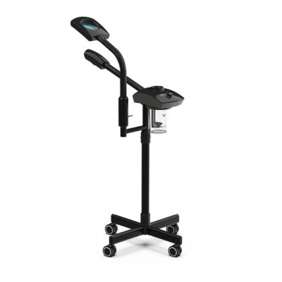 Black 2 In 1 Facial Steamer + LED Magnifying