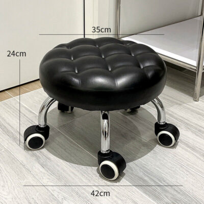 Low Line Deluxe Beauty Stool – Black