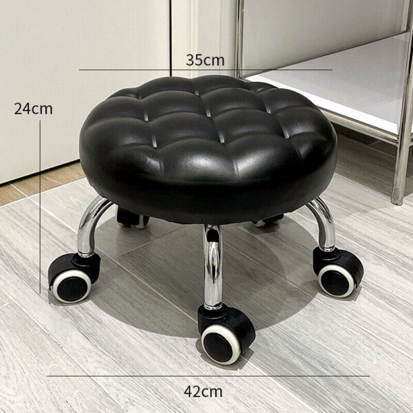 Low Line Deluxe Beauty Stool – Black