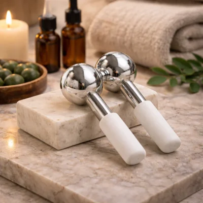 Pair of Metal Ice Rollers