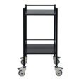 Black 2 Tier Trolley