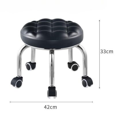 Low Line Premium Beauty Stool – Black
