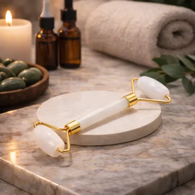 White Opal Facial Roller