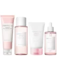 SKIN1004 Madagascar Centella Poremizing Skincare Set featuring cleanser, toner, and ampoule