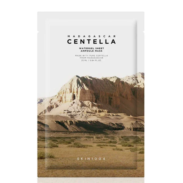 Madagascar Centella Watergel Sheet Ampoule Mask SKIN1004 Soothing 25ml.