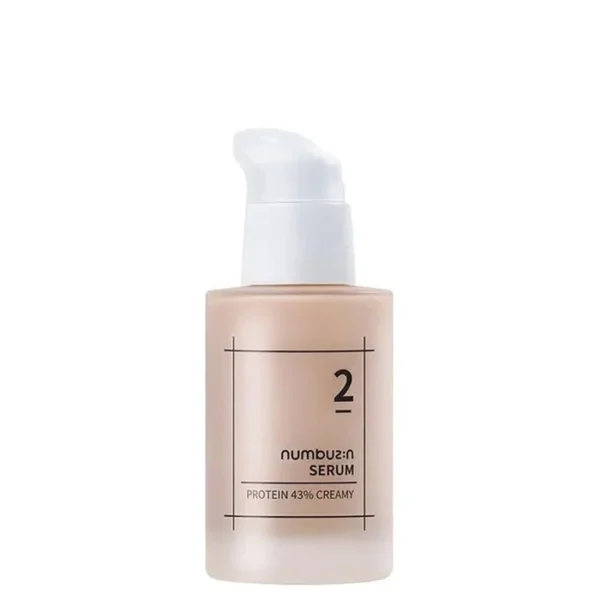 Numbuzin No. 2 Protein 43 Creamy Serum 50ml bottle for professional barrier repair and hydration