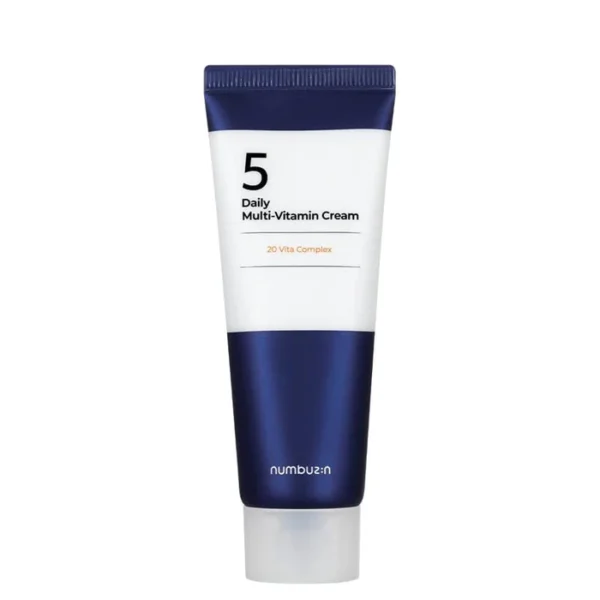 Numbuzin No. 5 Daily Multi-Vitamin Cream 60ml jar for professional skin brightening and nutrition