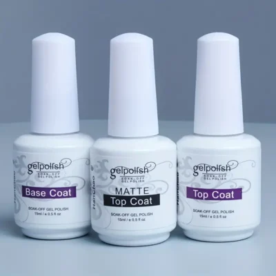 Pack of 3 Gel Polish - Top (Matte), Top & Base Coat