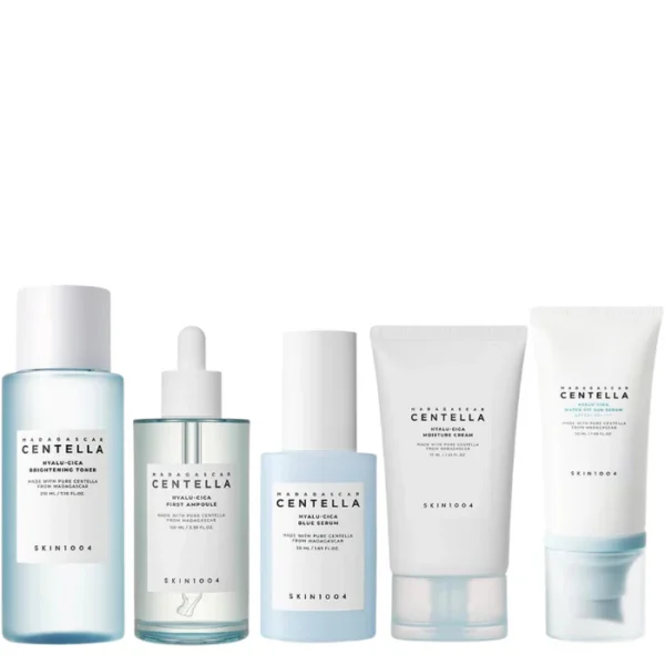 SKIN1004 Madagascar Centella Hyalu-Cica Complete Skincare Set with 5 full-sized products