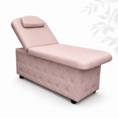 Pink Tufted Beauty Bed with electric adjustable backrest