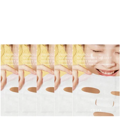 Full Fit Propolis Nourishing Magnet Sheet Mask Bundle (5pcs)