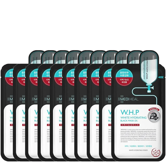 W.H.P White Hydrating Black Mask Ex Bundle (10pcs)