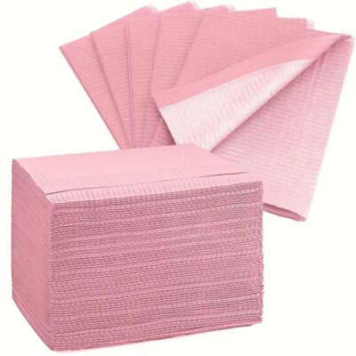Dental Bibs - Pink - Pack of 200