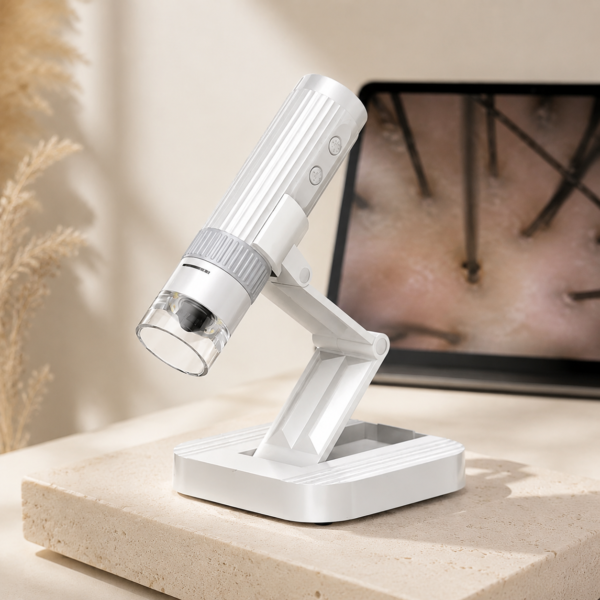 Digital microscope for Japanese head spa scalp analysis