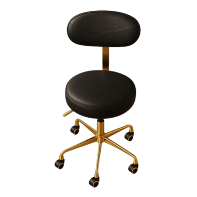 Luxury Stool - Black & Gold