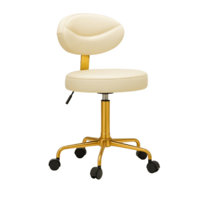 Luxury Stool - Cream & Gold