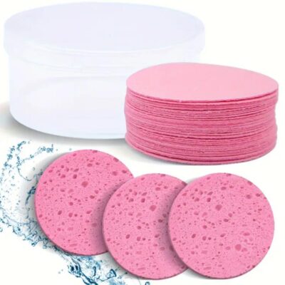 Facial Sponge - Pink - Pack of 10