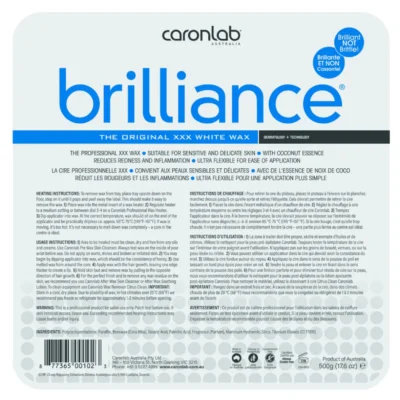 Brilliance Hard Wax Tray 500gm - Caronlab