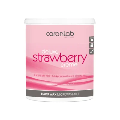 Strawberry Creme Hard Wax Microwaveable 800ml - Caronlab