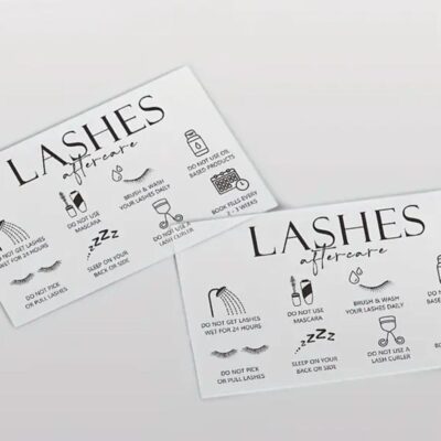 Lash Extension Aftercare Cards - Pack of 50