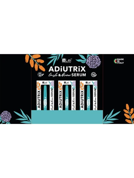 InLei® - "ADIUTRIX" Lash and Brow Growth Serum, 5ml - Display stand with 9 full size products