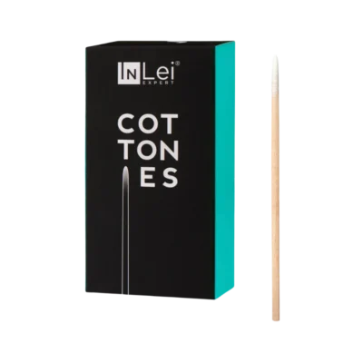 InLei® - COTTONIES - Wooden Sticks with Pointed Cotton Tips (100pcs)