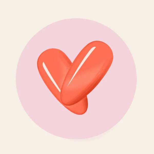 Coral 83% Plant Based Nail Polish - Image 2