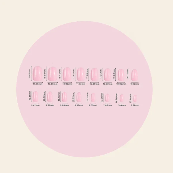 Shimmer (Short) BIAB Press-On Nails | Soft Gel Reusable Nails - Image 3