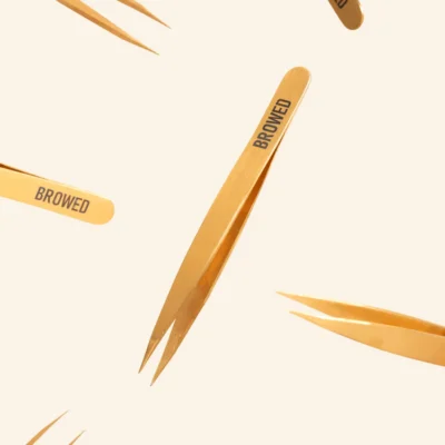 Browed - Gold Point Tip Tweezers