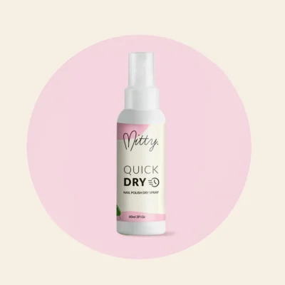 Quick dry nail polish spray