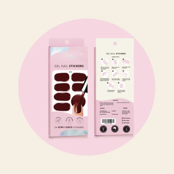 Jam Semi Cured Gel Nail Stickers - Image 3
