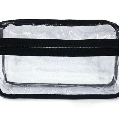 CC11 – Clear Cosmetic Bag w front Pouch