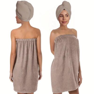 Cocoa Luxe Spa Set – Hair & Body Wrap