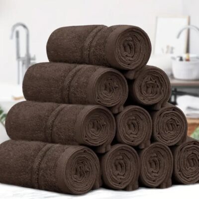 Facial Towels 500GSM 10 Pack 30X30cm Chocolate