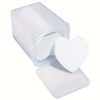 Lint Free Nail Wipes Heart White – Pack of 200