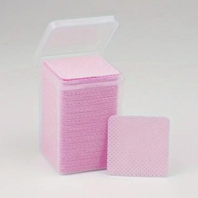 Lint Free Nail Wipes Square Pink – Pack of 200