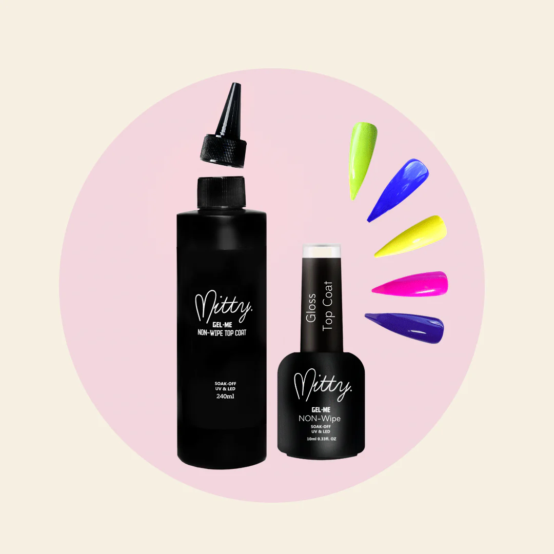 Non-Wipe Gloss Top Coat Jumbo Refill 240ml